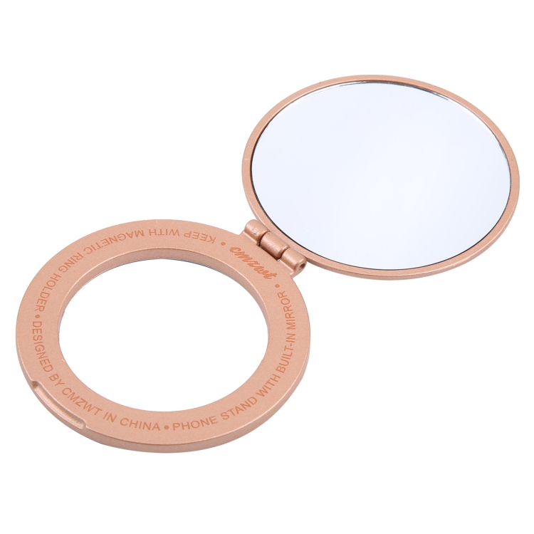 CPS-053 Magnetic Folding Phone Ring Holder with Mirror(Rose Gold) CPS-053 Magnetic Folding Phone Ring Holder with Mirror(Rose Gold)