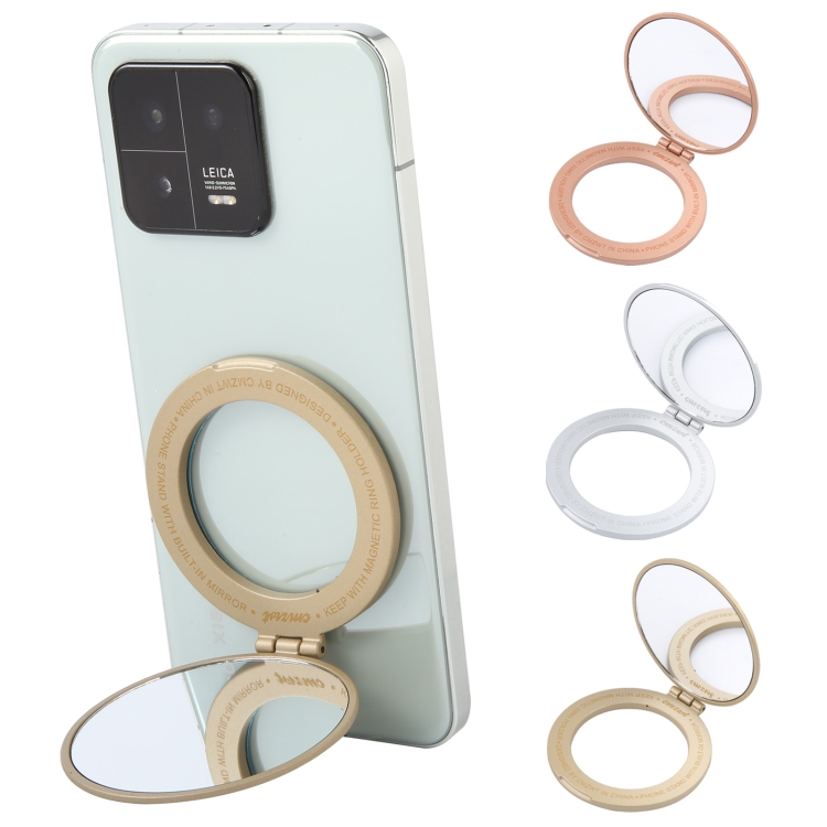 CPS-053 Magnetic Folding Phone Ring Holder with Mirror(Rose Gold) CPS-053 Magnetic Folding Phone Ring Holder with Mirror(Rose Gold)