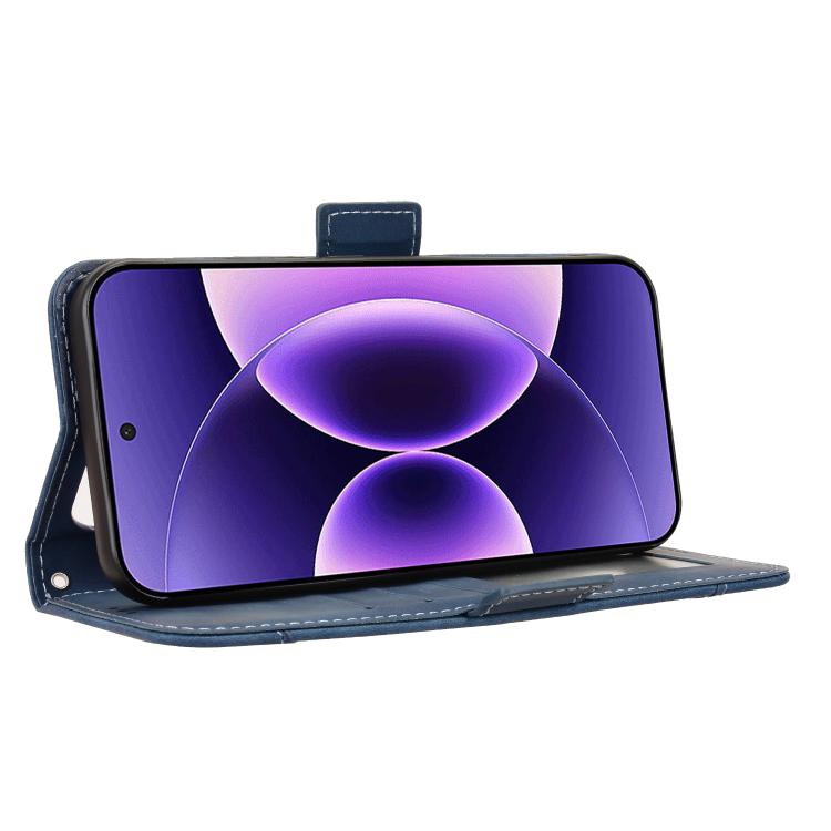 For Xiaomi 17 Pro Skin Feel Calf Texture Card Slots Leather Phone Case(Blue)