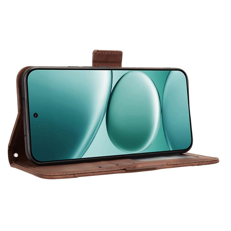 For Redmi Note 15 Pro 4G Global 165.8mm Skin Feel Calf Texture Card Slots Leather Phone Case(Brown)