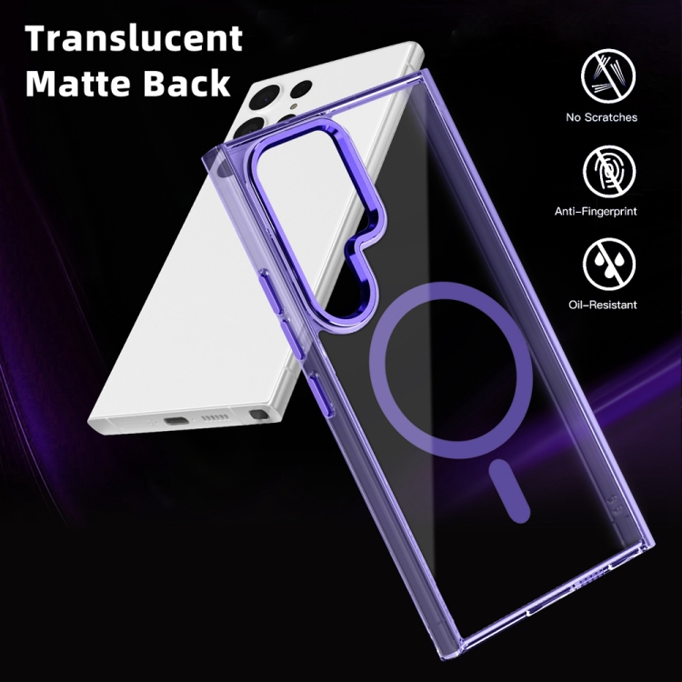 For Samsung Galaxy S24 Ultra 5G Ice Color Magnetic Series Magsafe Magnetic PC Hybrid TPU Phone Case(Transparent) For Samsung Galaxy S24 Ultra 5G Ice Color Magnetic Series Magsafe Magnetic PC Hybrid TPU Phone Case(Transparent)