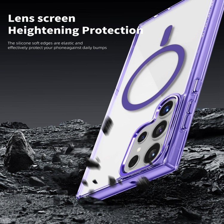 For Samsung Galaxy S24 Ultra 5G Ice Color Magnetic Series Magsafe Magnetic PC Hybrid TPU Phone Case(Transparent) For Samsung Galaxy S24 Ultra 5G Ice Color Magnetic Series Magsafe Magnetic PC Hybrid TPU Phone Case(Transparent)