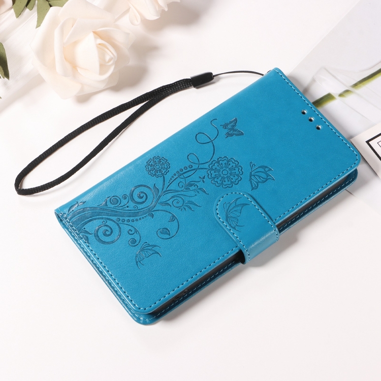 For Samsung Galaxy S20 FE Embossed Butterfly Flowers Leather Phone Case(Blue) For Samsung Galaxy S20 FE Embossed Butterfly Flowers Leather Phone Case(Blue)