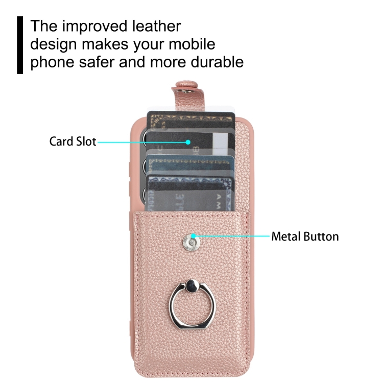 For Samsung Galaxy S24 FE 5G Litchi Texture Drawing Card Bag Ring Holder Phone Case(Wine Red) For Samsung Galaxy S24 FE 5G Litchi Texture Drawing Card Bag Ring Holder Phone Case(Wine Red)