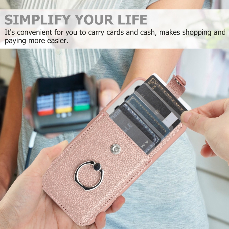 For Samsung Galaxy S22 5G Litchi Texture Drawing Card Bag Ring Holder Phone Case(Wine Red) For Samsung Galaxy S22 5G Litchi Texture Drawing Card Bag Ring Holder Phone Case(Wine Red)