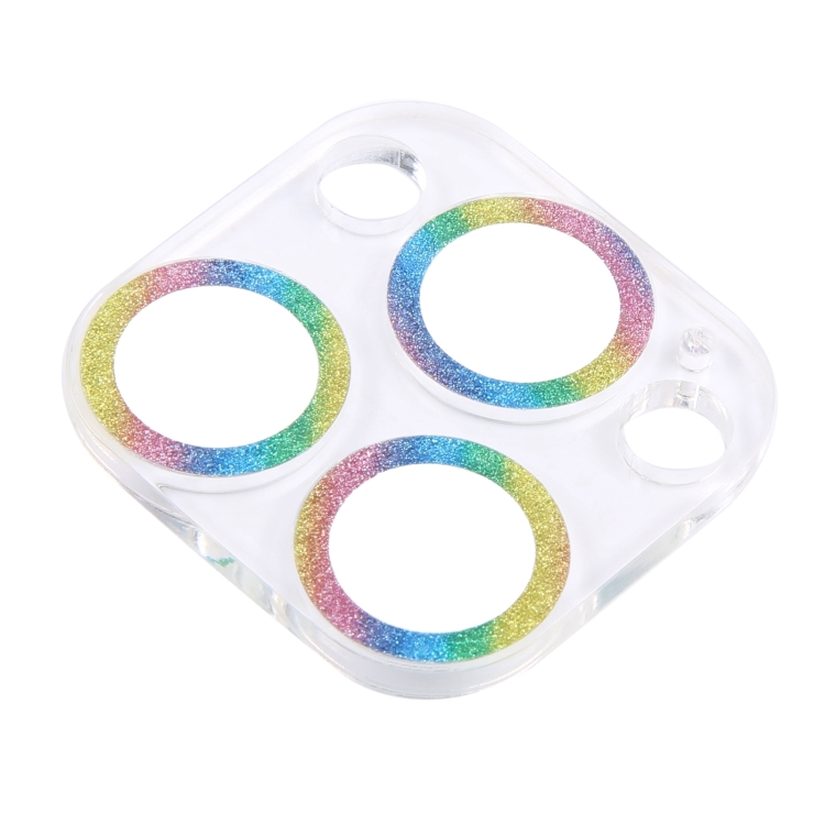 For iPhone 16 Pro / 16 Pro Max Glitter Ring Tempered Glass Camera Lens Film(Colorful) For iPhone 16 Pro / 16 Pro Max Glitter Ring Tempered Glass Camera Lens Film(Colorful)