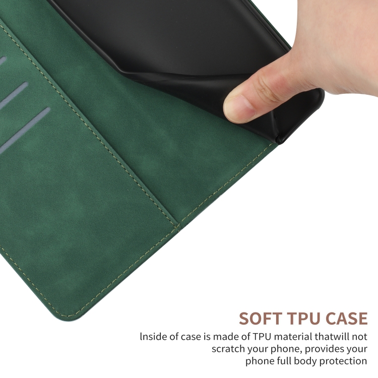 For Xiaomi 15 Stitching Embossed Leather Phone Case(Green)