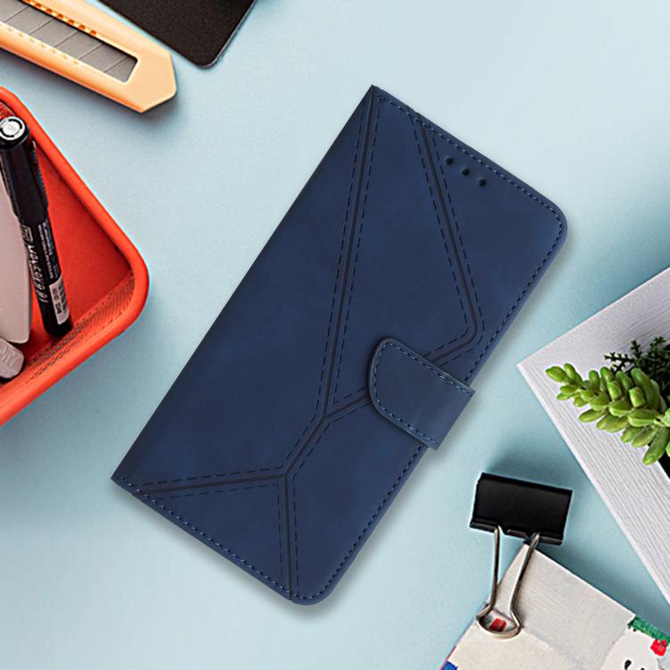 For Xiaomi 15T Stitching Embossed Leather Phone Case(Blue)