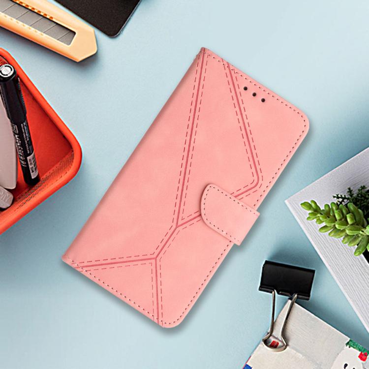 For Xiaomi 15T Pro Stitching Embossed Leather Phone Case(Pink)