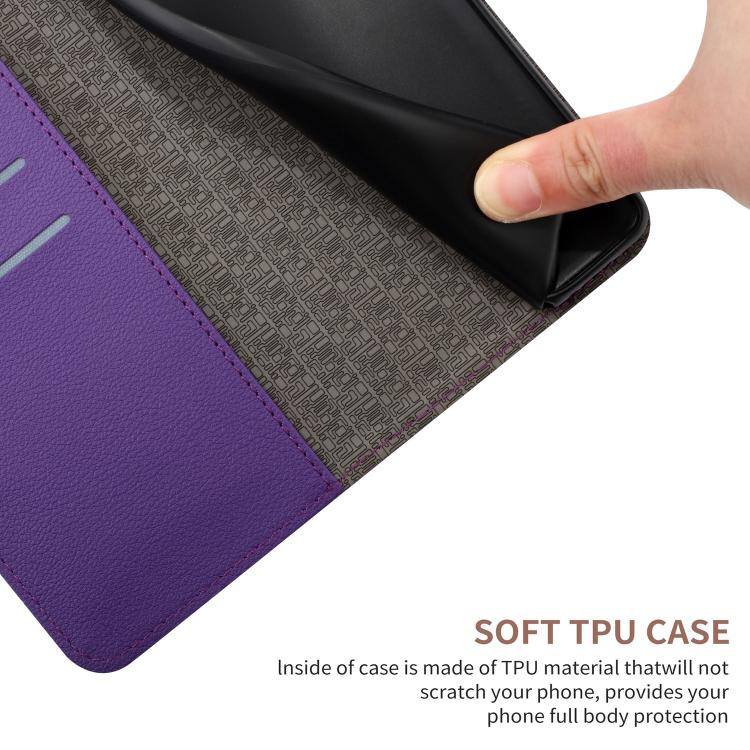 For Redmi Note 17 4G Global 169.7mm Rhombic Grid Texture Leather Phone Case(Purple)