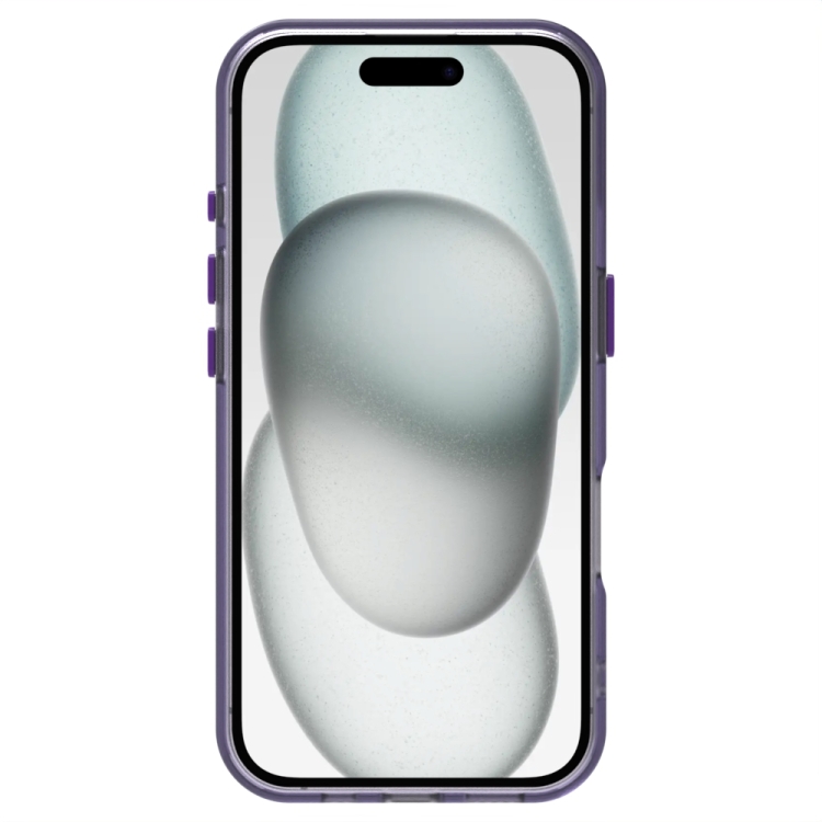 For iPhone 16 Candy Magsafe PC Hybrid TPU Phone Case(Purple) For iPhone 16 Candy Magsafe PC Hybrid TPU Phone Case(Purple)