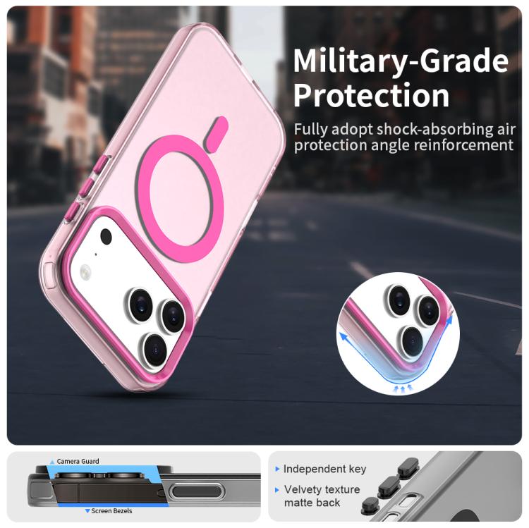 For iPhone 17 Pro Candy Magsafe PC Hybrid TPU Phone Case(Red)