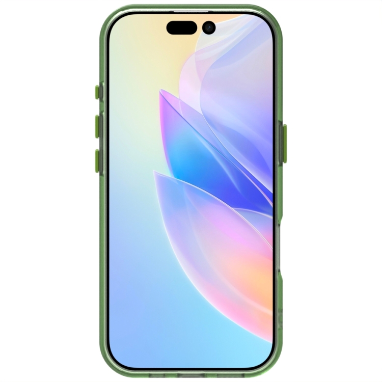 For iPhone 16 Pro Candy PC Hybrid TPU Shockproof Phone Case(Green) For iPhone 16 Pro Candy PC Hybrid TPU Shockproof Phone Case(Green)
