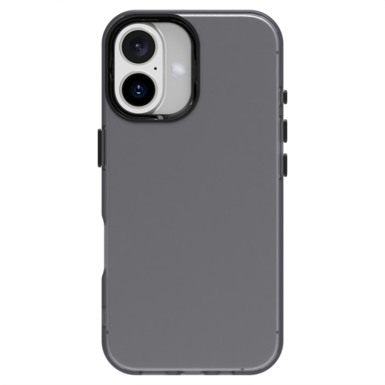 For iPhone 16 Plus Candy PC Hybrid TPU Shockproof Phone Case(Black) For iPhone 16 Plus Candy PC Hybrid TPU Shockproof Phone Case(Black)