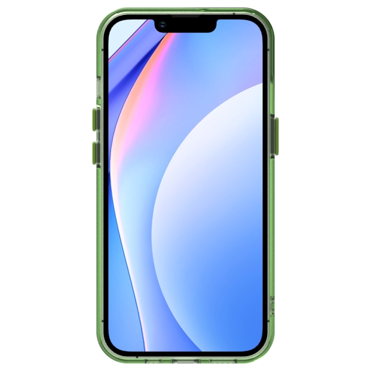 For iPhone 14 Plus Candy PC Hybrid TPU Shockproof Phone Case(Green) For iPhone 14 Plus Candy PC Hybrid TPU Shockproof Phone Case(Green)