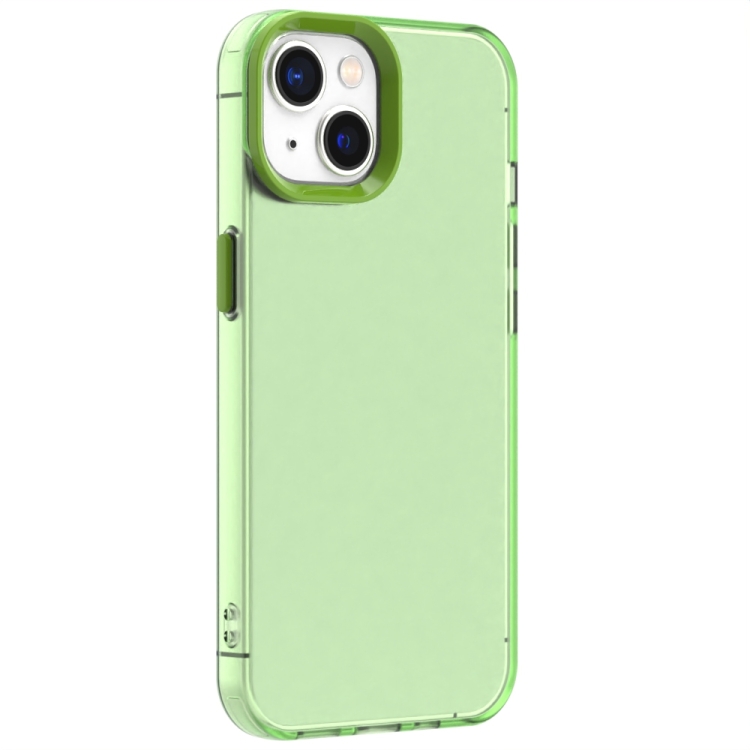 For iPhone 14 Plus Candy PC Hybrid TPU Shockproof Phone Case(Green) For iPhone 14 Plus Candy PC Hybrid TPU Shockproof Phone Case(Green)