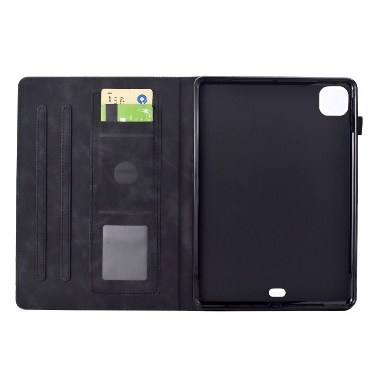 For iPad Air 11 2024 / Pro 11 2022 Cats Embossed Leather Smart Tablet Case(Black) For iPad Air 11 2024 / Pro 11 2022 Cats Embossed Leather Smart Tablet Case(Black)