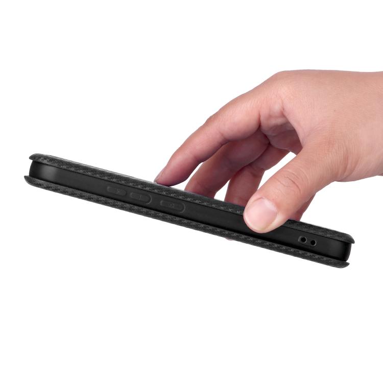 For Xiaomi 17 Pro Max Carbon Fiber Texture Flip Leather Phone Case(Black)