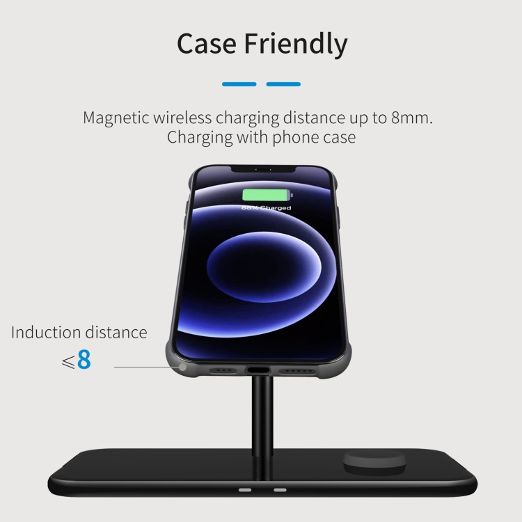 SW12 3 in 1 Metal Magnetic Wireless Charger(White) SW12 3 in 1 Metal Magnetic Wireless Charger(White)
