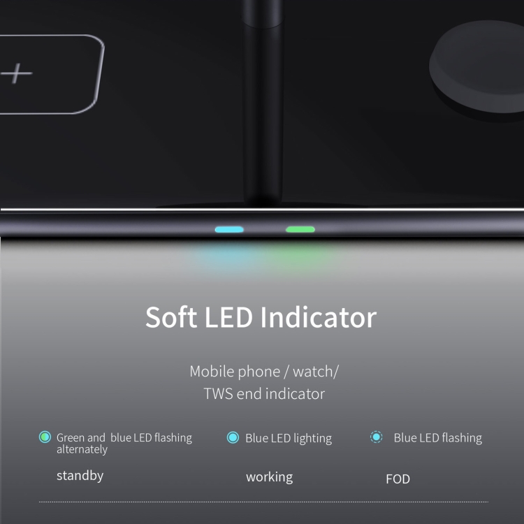 SW12 3 in 1 Metal Magnetic Wireless Charger(White) SW12 3 in 1 Metal Magnetic Wireless Charger(White)