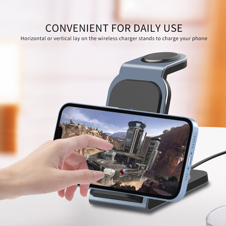 SW17 3 in 1 Metal Vertical Wireless Charger(Tarnish) SW17 3 in 1 Metal Vertical Wireless Charger(Tarnish)