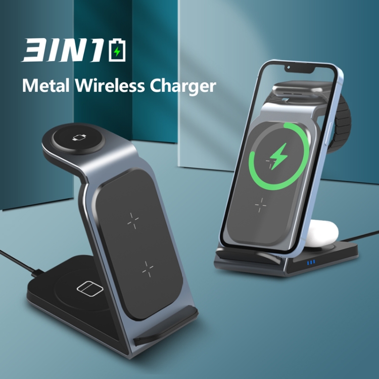 SW17 3 in 1 Metal Vertical Wireless Charger(Tarnish) SW17 3 in 1 Metal Vertical Wireless Charger(Tarnish)