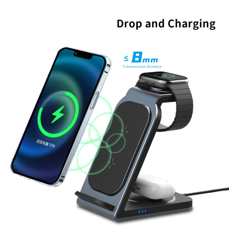 SW17 3 in 1 Metal Vertical Wireless Charger(Tarnish) SW17 3 in 1 Metal Vertical Wireless Charger(Tarnish)