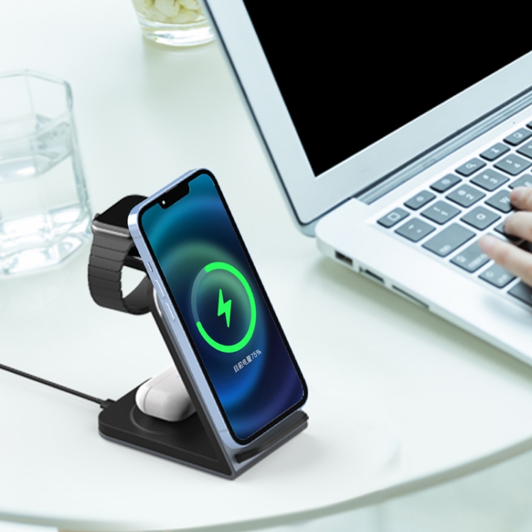 SW17 3 in 1 Metal Vertical Wireless Charger(Tarnish) SW17 3 in 1 Metal Vertical Wireless Charger(Tarnish)