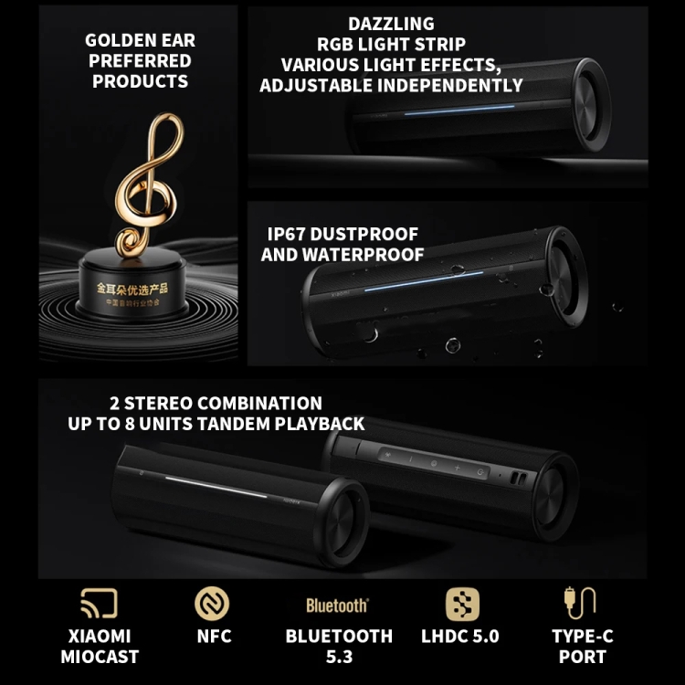 Xiaomi Bluetooth Speaker Support NFC Connection & Bluetooth Call(Black) Xiaomi Bluetooth Speaker Support NFC Connection & Bluetooth Call(Black)