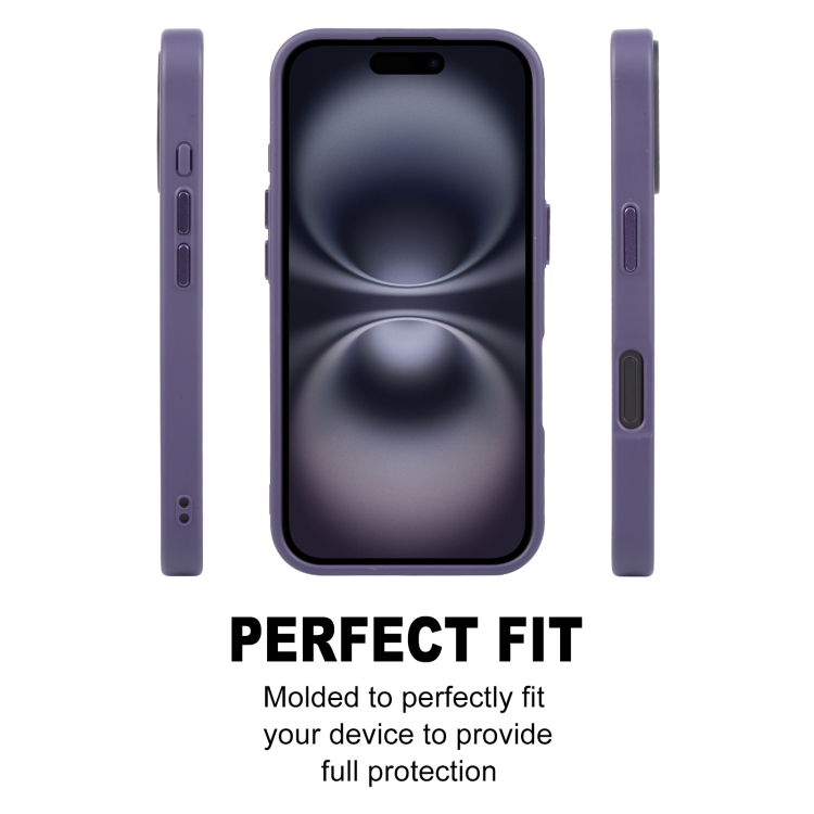 For iPhone 16 Plus GEBEI Skin Feel MagSafe Magnetic Phone Case(Purple) For iPhone 16 Plus GEBEI Skin Feel MagSafe Magnetic Phone Case(Purple)