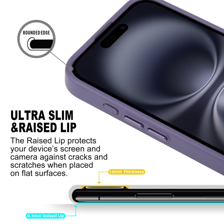 For iPhone 16 Plus GEBEI Skin Feel MagSafe Magnetic Phone Case(Purple) For iPhone 16 Plus GEBEI Skin Feel MagSafe Magnetic Phone Case(Purple)