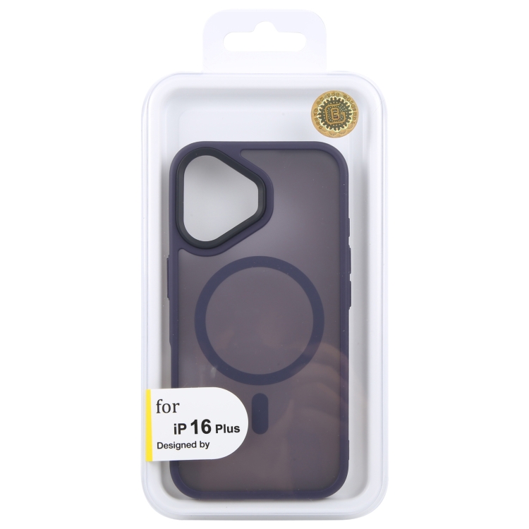 For iPhone 16 Plus GEBEI Skin Feel MagSafe Magnetic Phone Case(Purple) For iPhone 16 Plus GEBEI Skin Feel MagSafe Magnetic Phone Case(Purple)