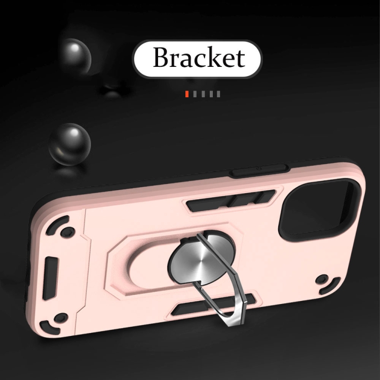For iPhone 12 mini 2 in 1 Armour Series PC + TPU Protective Case with Ring Holder(Gold) For iPhone 12 mini 2 in 1 Armour Series PC + TPU Protective Case with Ring Holder(Gold)