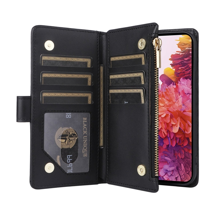 For Samsung Galaxy S20 FE Crossbody Zipper Wallet Rhombus Leather Phone Case(Black) For Samsung Galaxy S20 FE Crossbody Zipper Wallet Rhombus Leather Phone Case(Black)