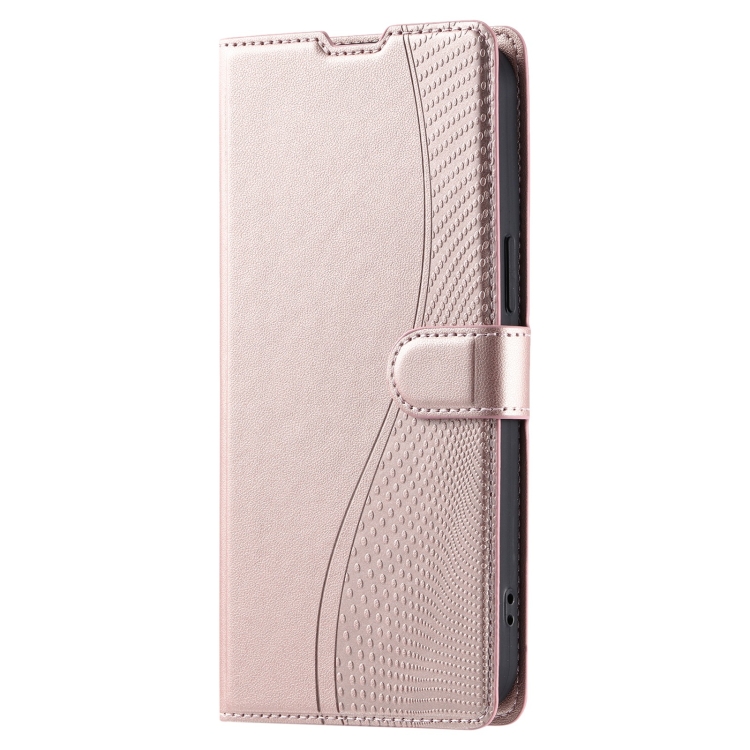 For iPhone 16 Pro Voltage Ultra-thin Dot Leather Phone Case(Rose Gold) For iPhone 16 Pro Voltage Ultra-thin Dot Leather Phone Case(Rose Gold)