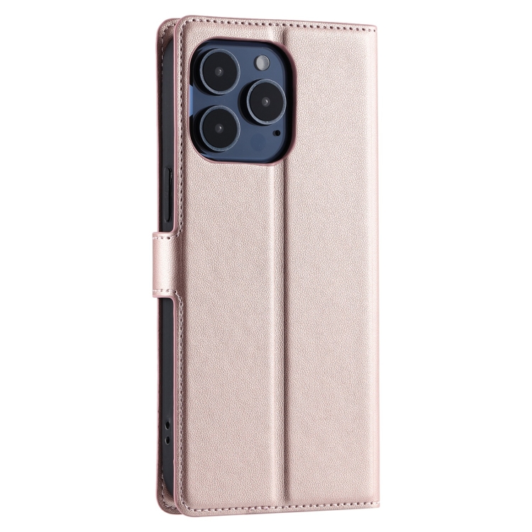 For iPhone 16 Pro Voltage Ultra-thin Dot Leather Phone Case(Rose Gold) For iPhone 16 Pro Voltage Ultra-thin Dot Leather Phone Case(Rose Gold)