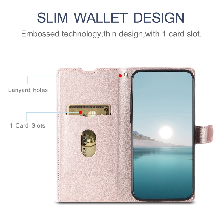 For iPhone 16 Pro Voltage Ultra-thin Dot Leather Phone Case(Rose Gold) For iPhone 16 Pro Voltage Ultra-thin Dot Leather Phone Case(Rose Gold)