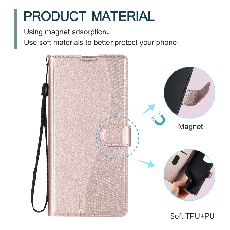 For iPhone 16 Pro Voltage Ultra-thin Dot Leather Phone Case(Rose Gold) For iPhone 16 Pro Voltage Ultra-thin Dot Leather Phone Case(Rose Gold)