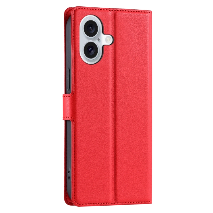 For iPhone 16 Voltage Ultra-thin Dot Leather Phone Case(Red) For iPhone 16 Voltage Ultra-thin Dot Leather Phone Case(Red)