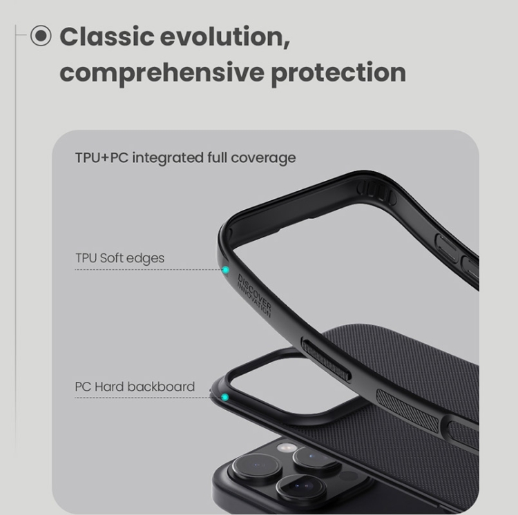 For iPhone 16 Pro Max NILLKIN Frosted Shield Pro PC + TPU Phone Case(Black) For iPhone 16 Pro Max NILLKIN Frosted Shield Pro PC + TPU Phone Case(Black)