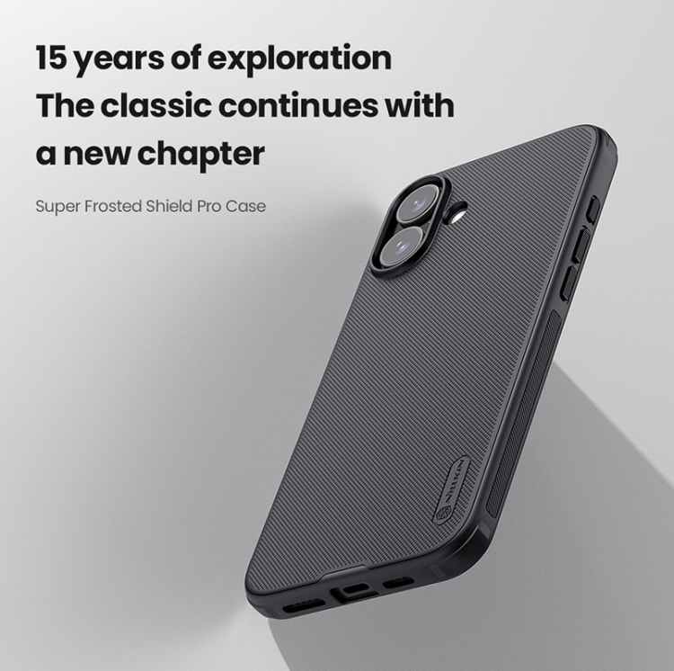 For iPhone 16 Plus NILLKIN Frosted Shield Pro PC + TPU Phone Case(Black) For iPhone 16 Plus NILLKIN Frosted Shield Pro PC + TPU Phone Case(Black)