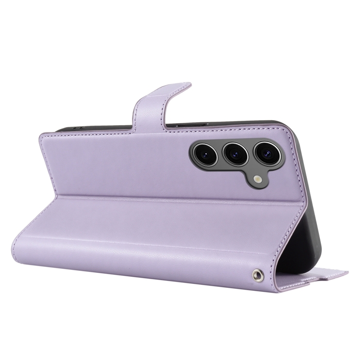 For Samsung Galaxy S24 FE 5G Voltage Ultra-thin Dot Leather Phone Case(Purple) For Samsung Galaxy S24 FE 5G Voltage Ultra-thin Dot Leather Phone Case(Purple)