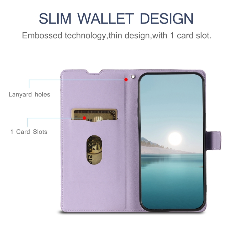 For Samsung Galaxy S24 FE 5G Voltage Ultra-thin Dot Leather Phone Case(Purple) For Samsung Galaxy S24 FE 5G Voltage Ultra-thin Dot Leather Phone Case(Purple)