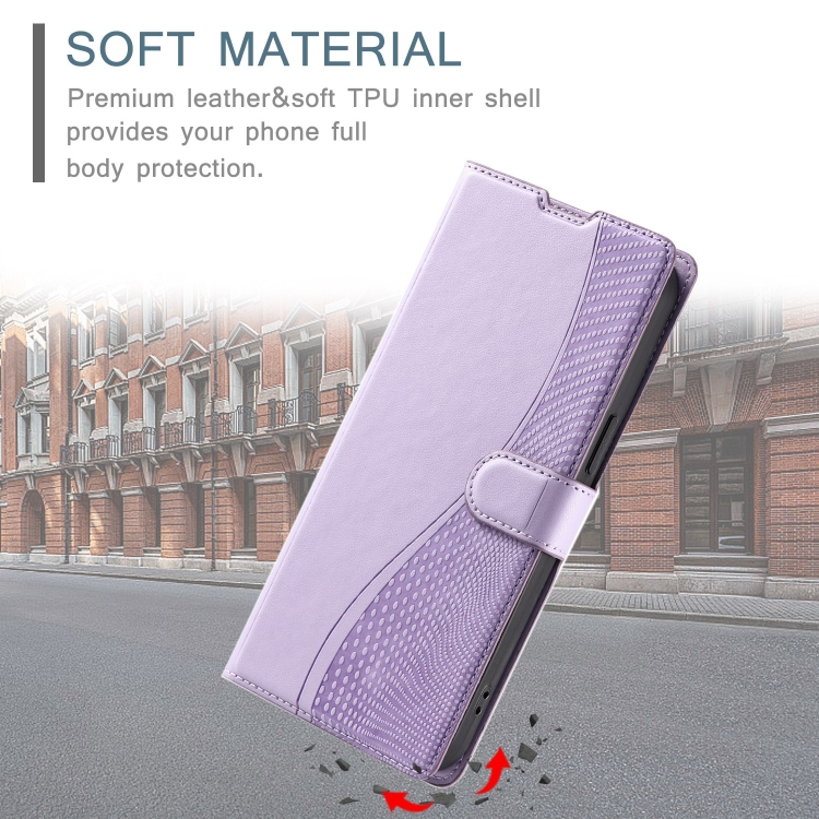 For Samsung Galaxy S24 FE 5G Voltage Ultra-thin Dot Leather Phone Case(Purple) For Samsung Galaxy S24 FE 5G Voltage Ultra-thin Dot Leather Phone Case(Purple)