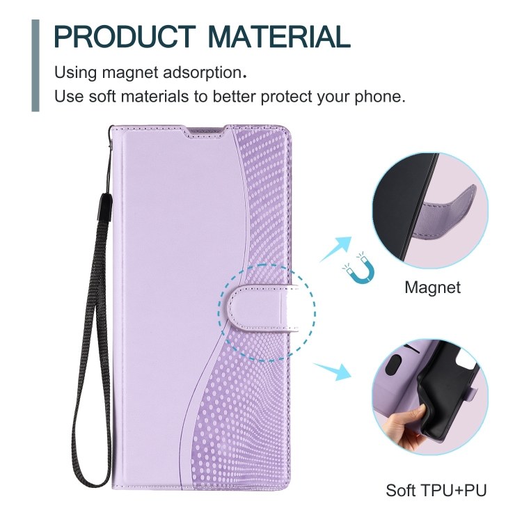 For Samsung Galaxy S24 FE 5G Voltage Ultra-thin Dot Leather Phone Case(Purple) For Samsung Galaxy S24 FE 5G Voltage Ultra-thin Dot Leather Phone Case(Purple)