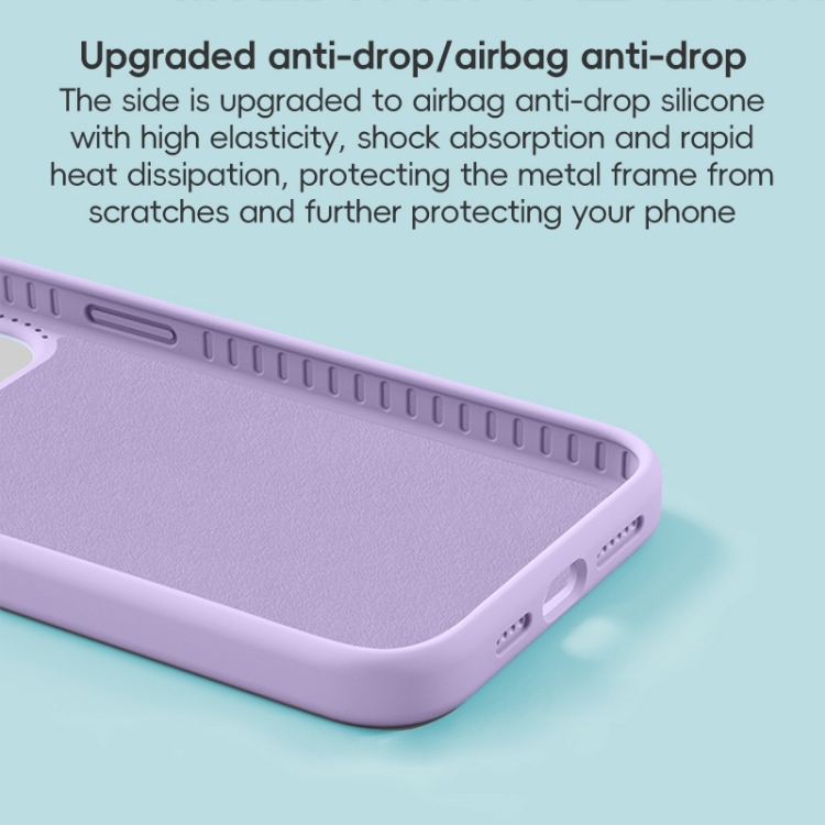 For iPhone 15 Pro Precision Hole Liquid Silicone MagSafe Metal Ring Holder Phone Case(Purple) For iPhone 15 Pro Precision Hole Liquid Silicone MagSafe Metal Ring Holder Phone Case(Purple)