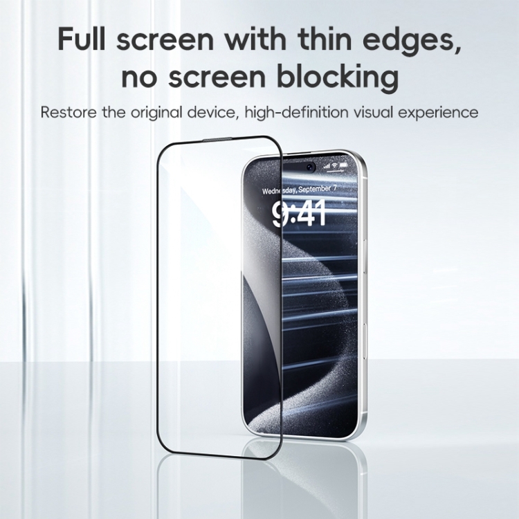 For iPhone 16 ZGA 0.33mm 2.5D Anti-static HD Tempered Glass Film For iPhone 16 ZGA 0.33mm 2.5D Anti-static HD Tempered Glass Film