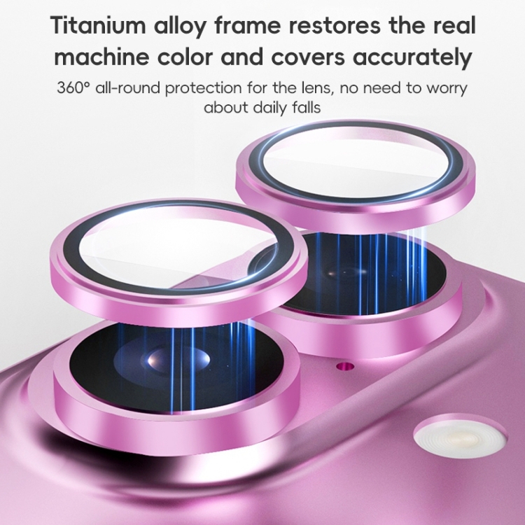 For iPhone 16 / 16 Plus ZGA AR Eagle Eye Phone Lens Film(Pink) For iPhone 16 / 16 Plus ZGA AR Eagle Eye Phone Lens Film(Pink)