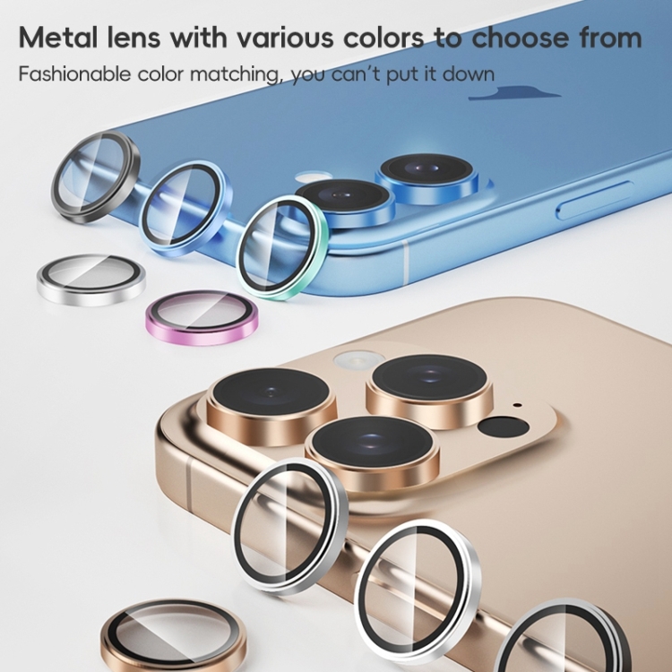 For iPhone 16 / 16 Plus ZGA AR Eagle Eye Phone Lens Film(Pink) For iPhone 16 / 16 Plus ZGA AR Eagle Eye Phone Lens Film(Pink)