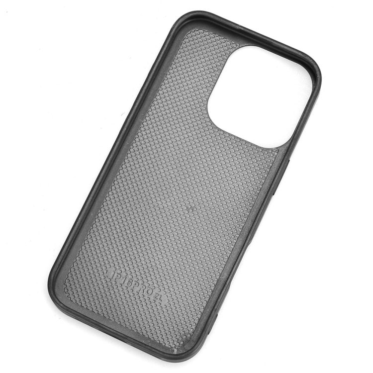 For iPhone 16 Pro Max Cow Pattern Sewing Back Cover Phone Case(Black) For iPhone 16 Pro Max Cow Pattern Sewing Back Cover Phone Case(Black)